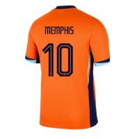 Dres Holandsko Memphis Depay #10 Domáci ME 2024 Krátky Rukáv